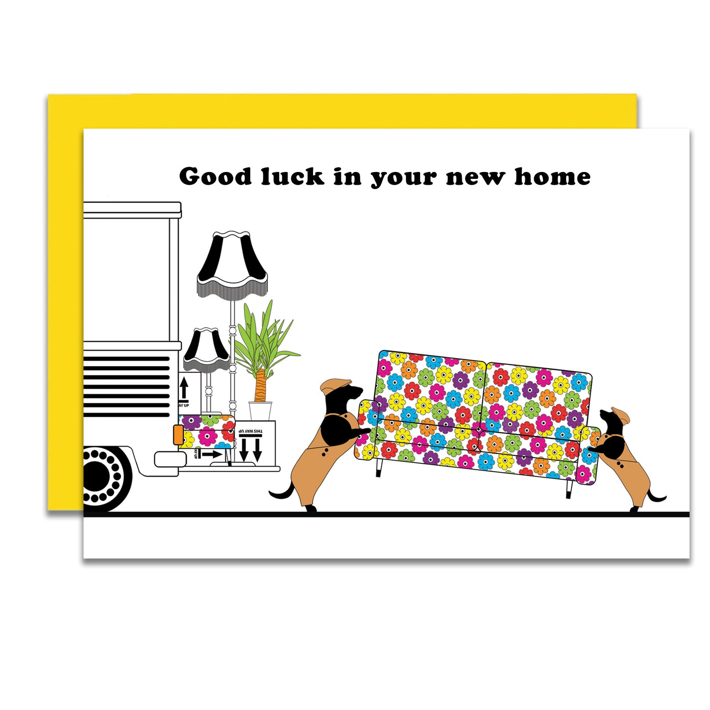 Dachshund Removals New Home Card