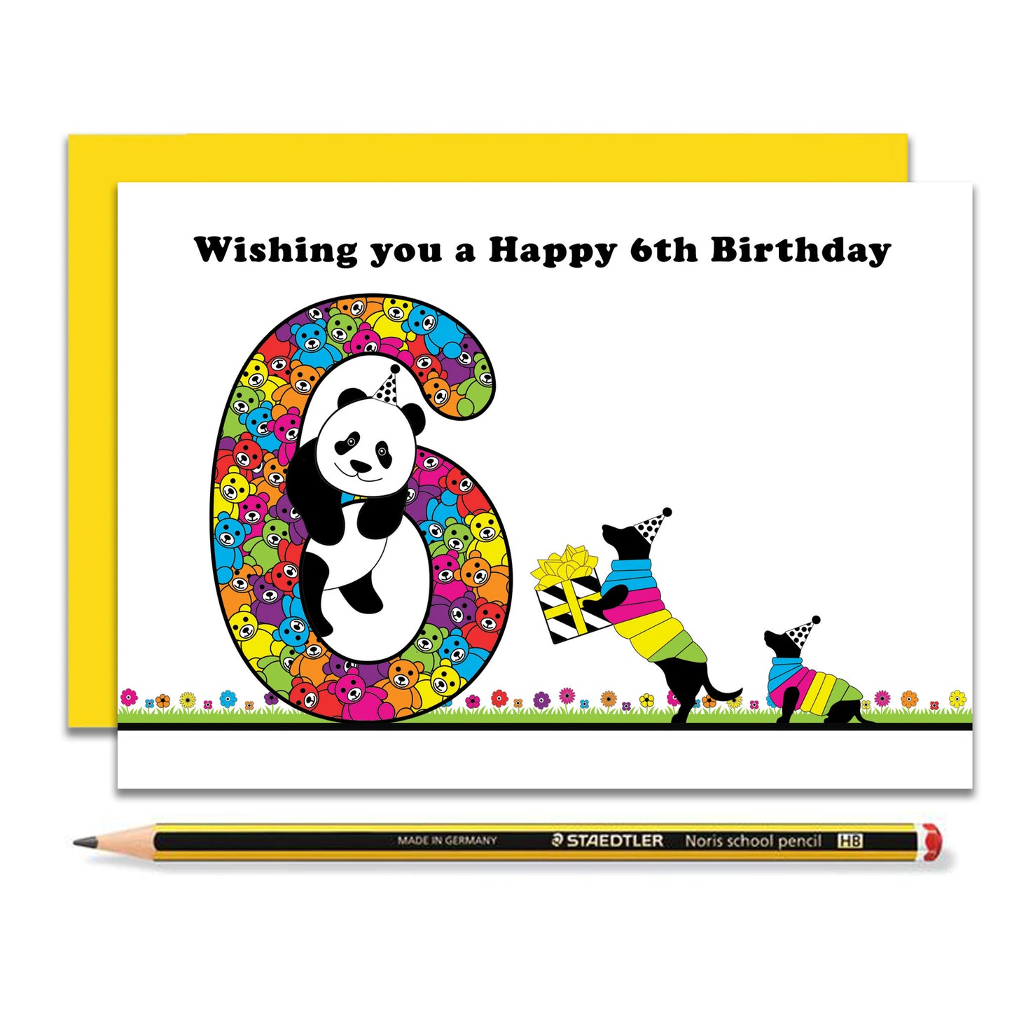 Dachshund 6th Birthday Card