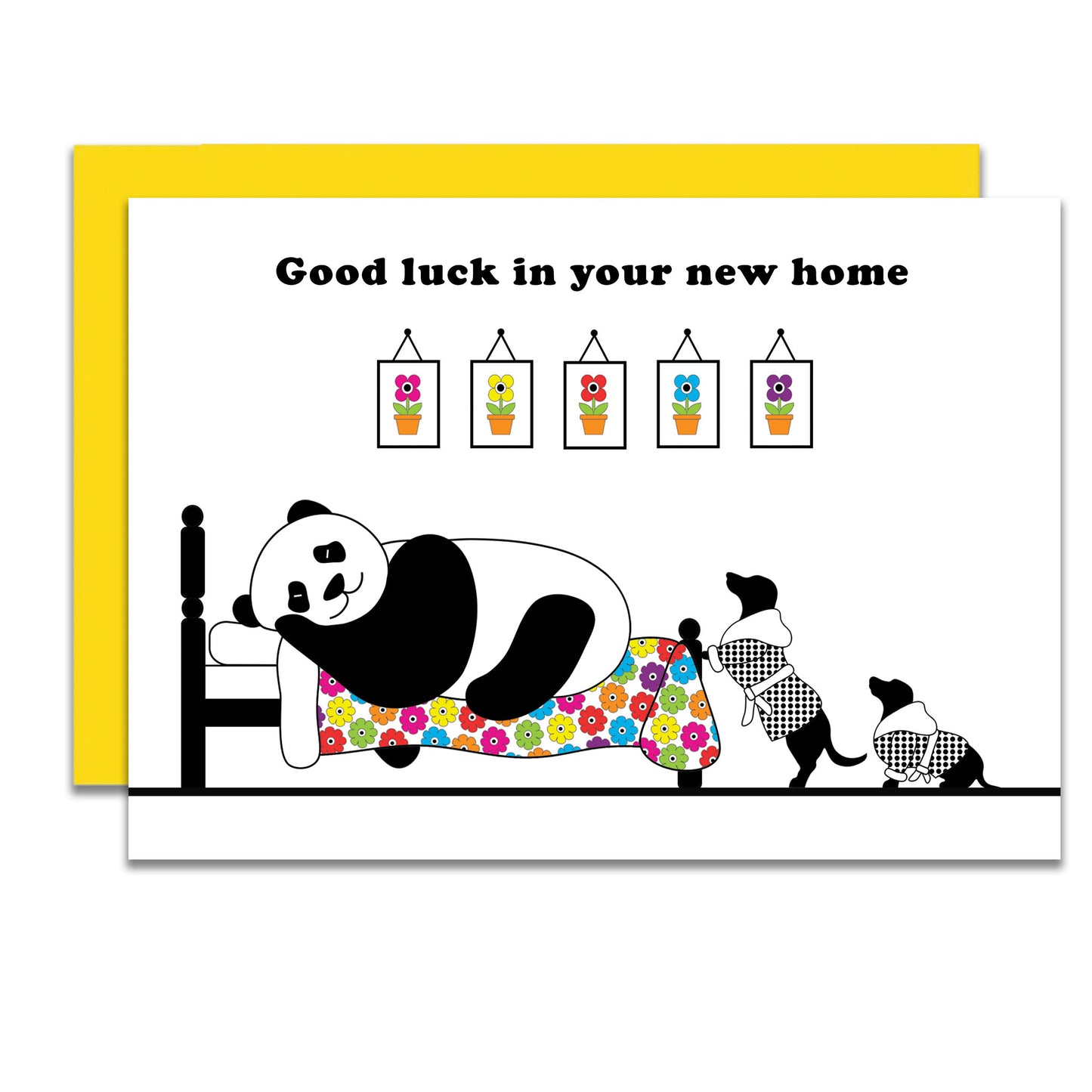 Dachshund Panda's New Home Card