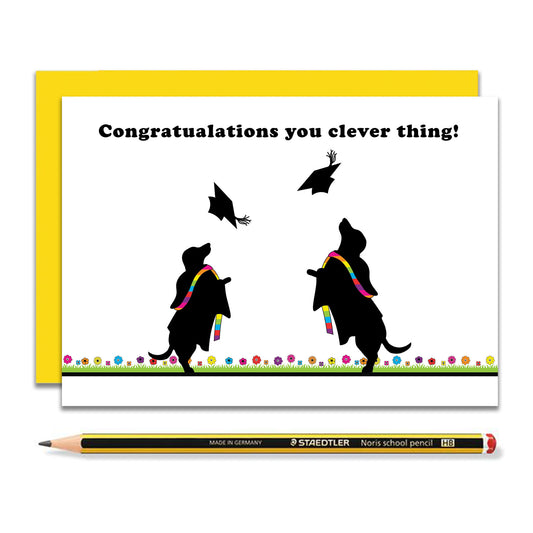 Dachshund Graduation Card