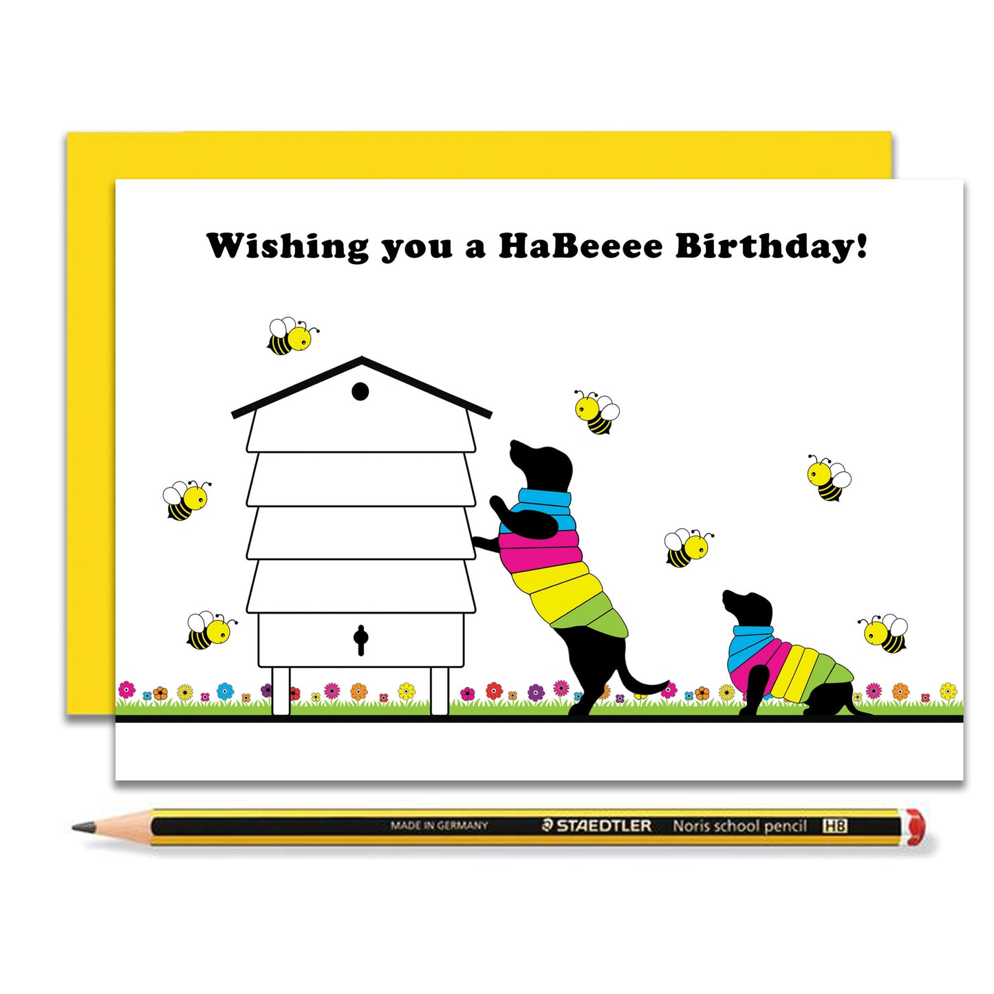 Dachshund Habeee Birthday Card